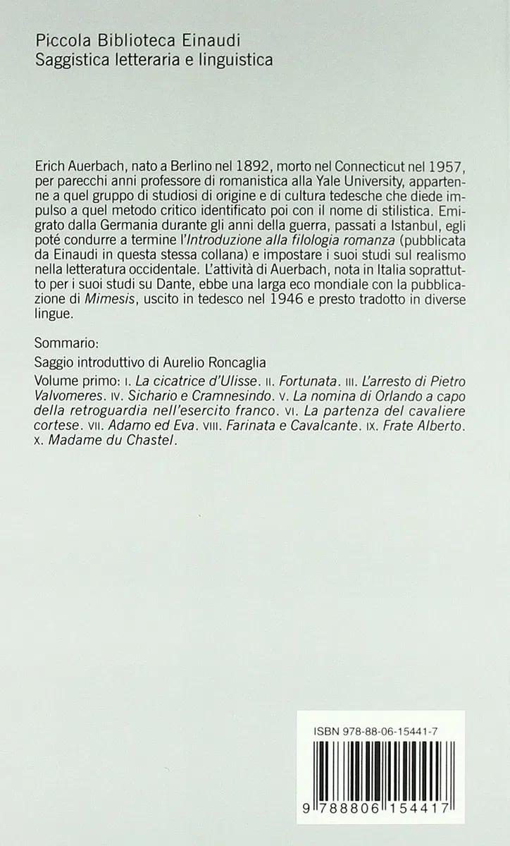 Mimesis. Il realismo nella letteratura occidentale. 2 Vol. [Due volumi indivisibili]