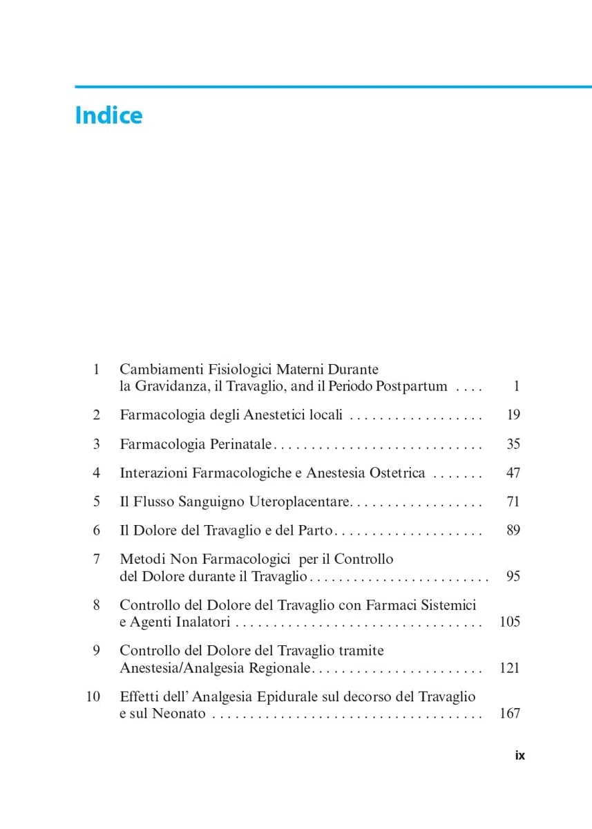 Datta's, Manuale di anestesia ostetrica