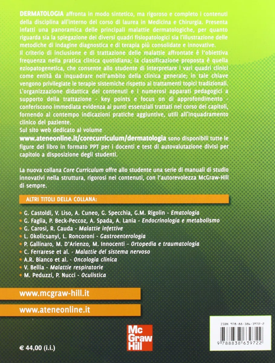 Core curriculum. Dermatologia
