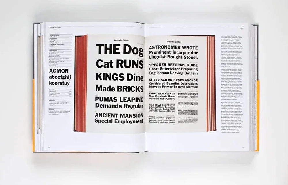 The Visual History of Type: A visual survey of 320 typefaces