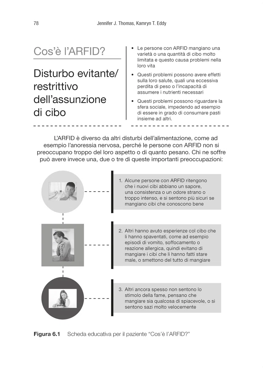 Terapia cognitivo comportamentale per il disturbo evitante/restrittivo dell'assunzione di cibo. Bambini, adolescenti e adulti