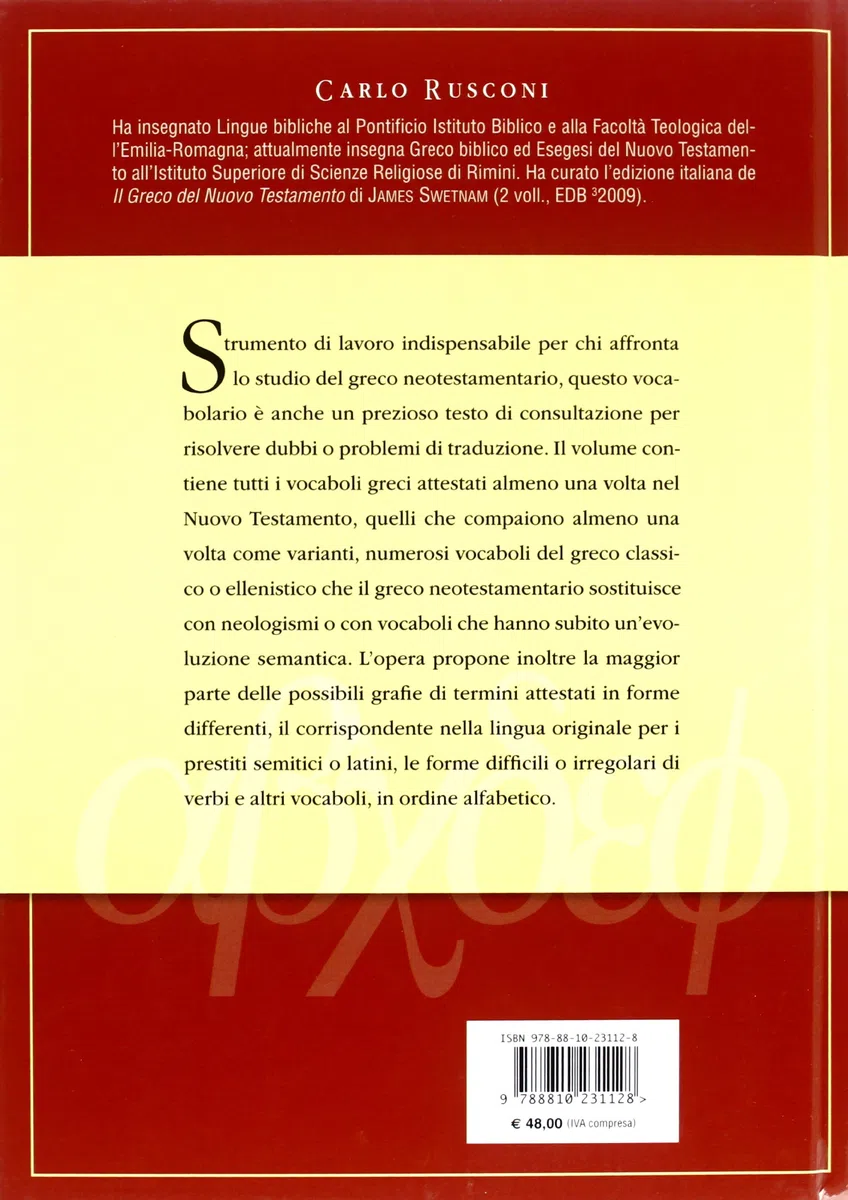 Vocabolario del greco del Nuovo Testamento