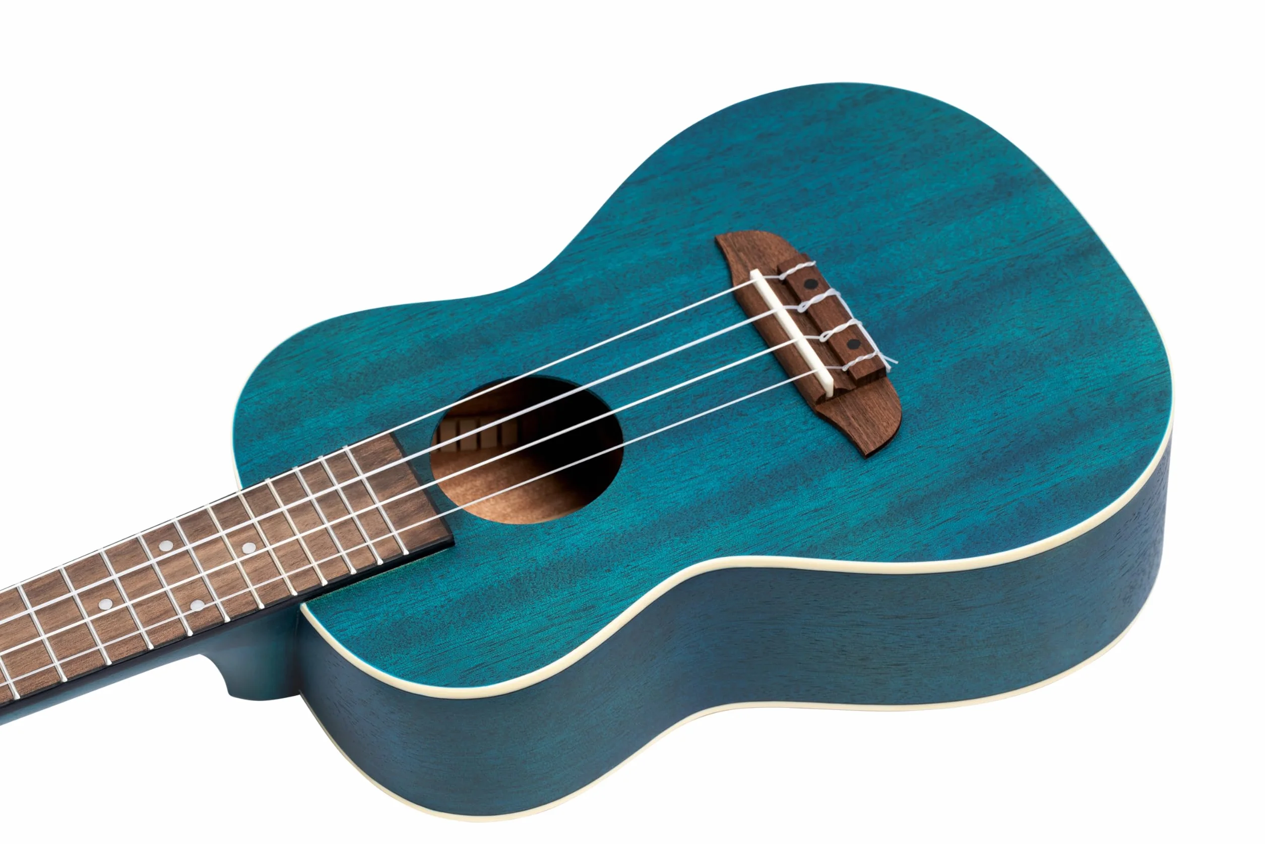Ortega Guitars Ukulele Concerto Mancino – Acustico – Earth Series – Okoume, Dark Blue (RUOCEAN-L)