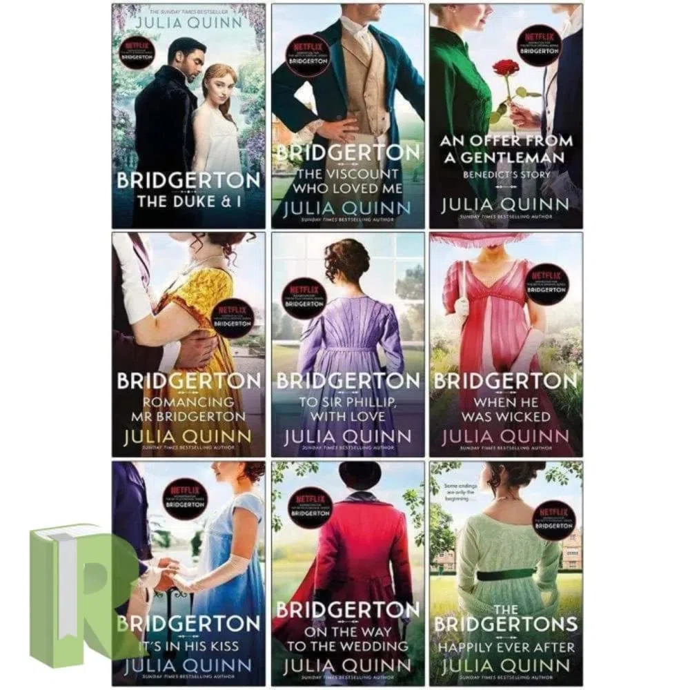Bridgerton Family Series Collection 1-9 Books Set by Julia Quinn