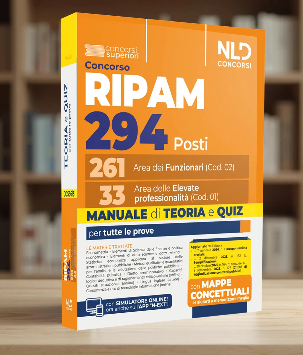 Concorso Ripam 294 posti: 261 funzionari e 33 elevate professionalità. Manuale di teoria e quiz. Con espansione online