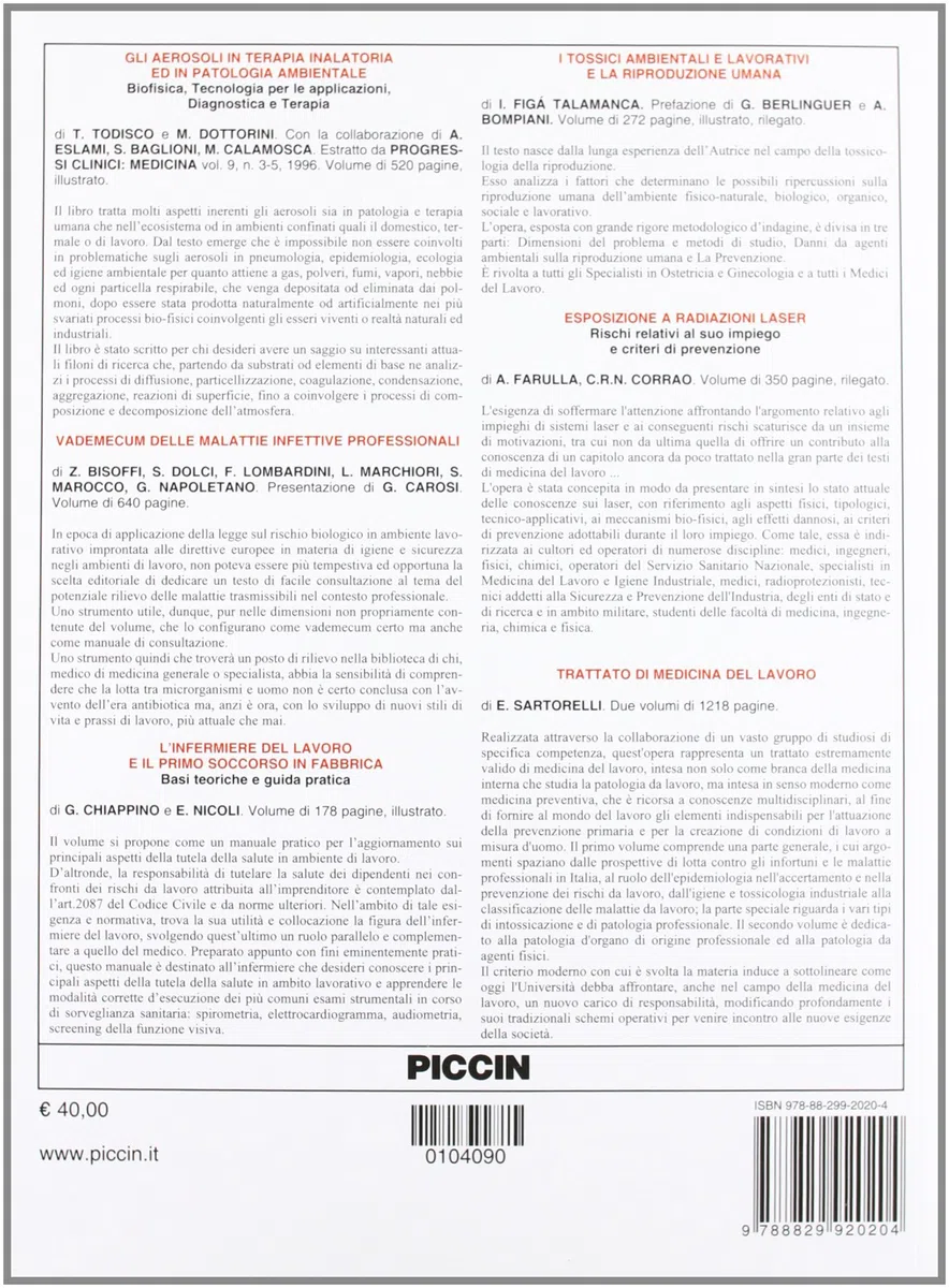 Manuale di medicina del lavoro e igiene industriale