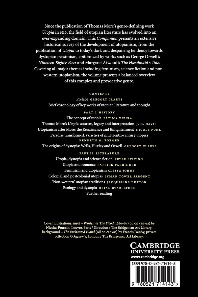 The Cambridge Companion to Utopian Literature