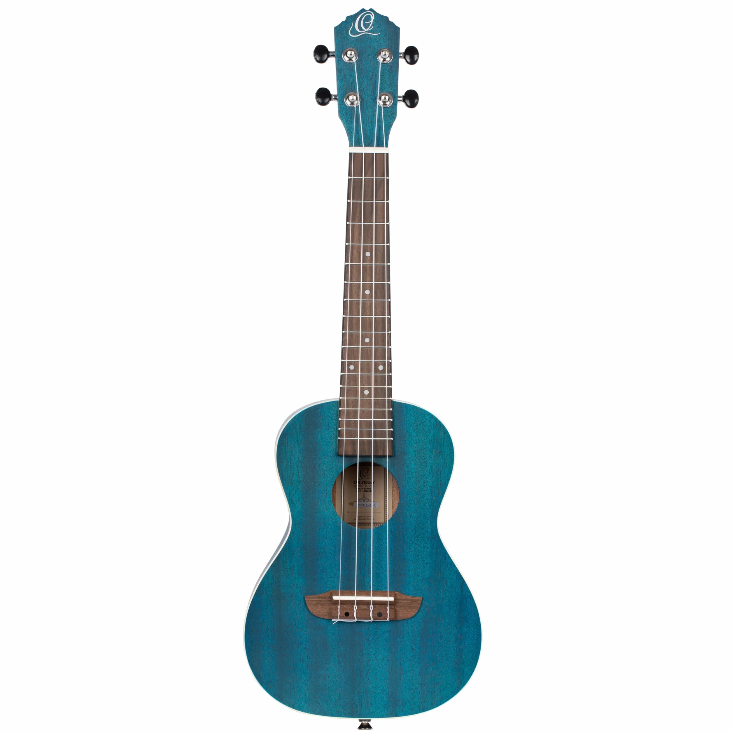 Ortega Guitars Ukulele Concerto Mancino – Acustico – Earth Series – Okoume, Dark Blue (RUOCEAN-L)