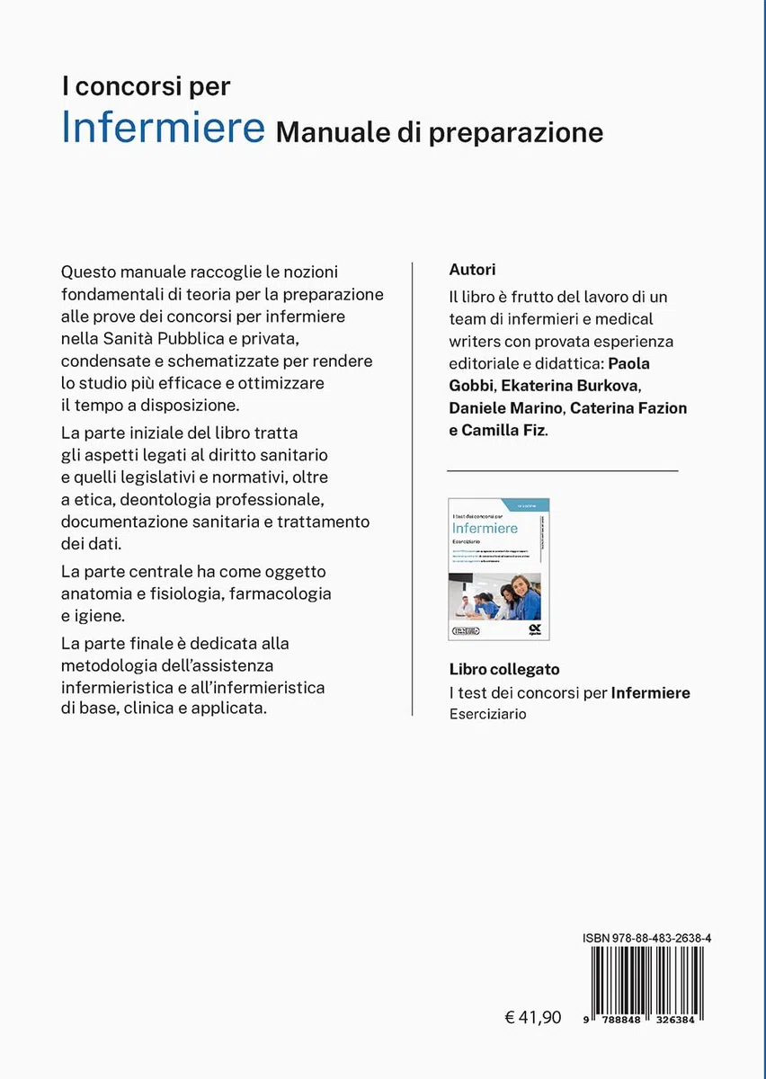 Il concorso per infermiere. Manuale di preparazione