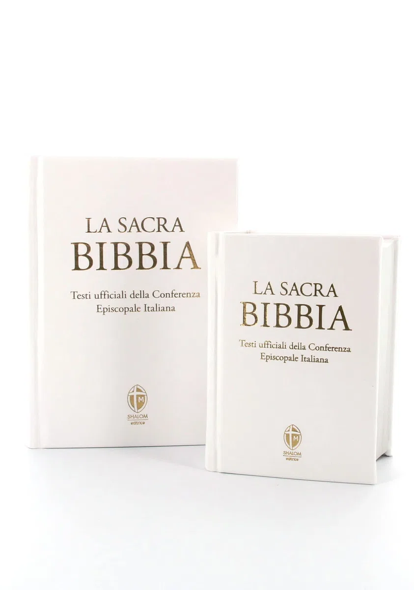 La Sacra Bibbia. Ediz. grande a caratteri grandi. Ecopelle bianca
