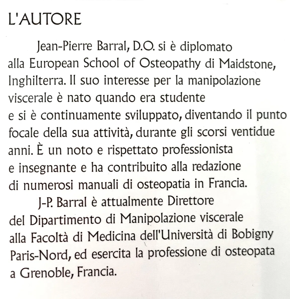 Il torace | Manuale specialistico di osteopatia dedicato alla valutazione e al trattamento del torace