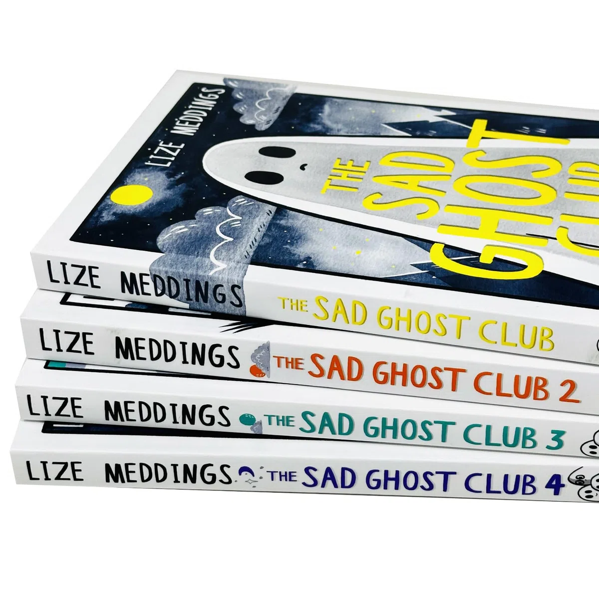 The Sad Ghost Club Volume 1-4 Find Your Kindred Spirits Collection 4 Books Set By Lize Meddings