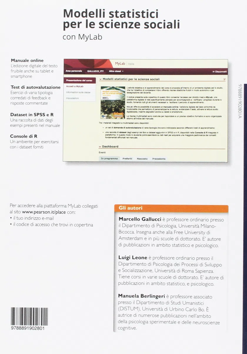 Modelli statistici per scienze sociali. Ediz. mylab. Con eText. Con aggiornamento online