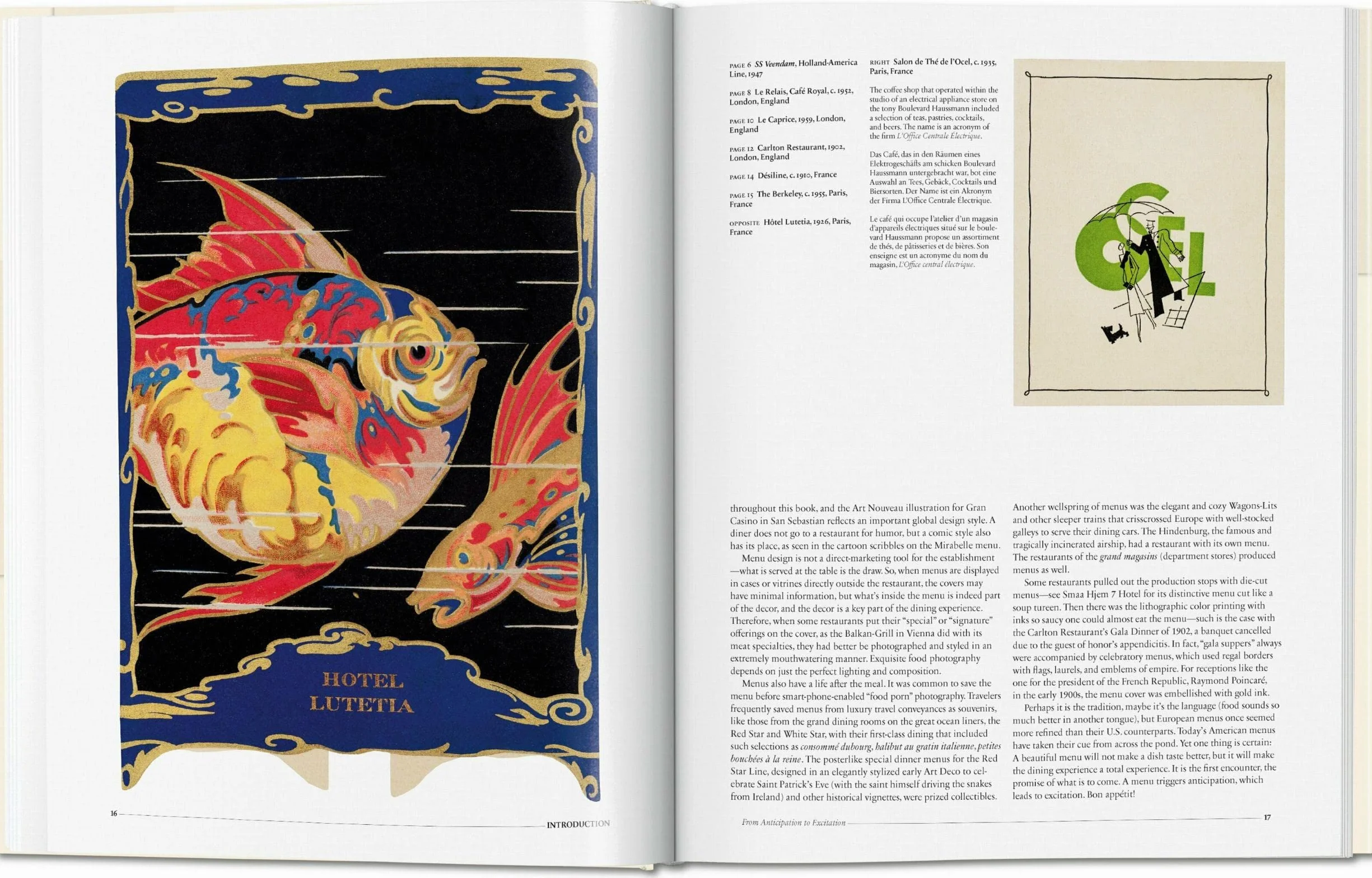 Menu Design in Europe: A Visual and Culinary History of Graphic Styles and Design 1800-2000
