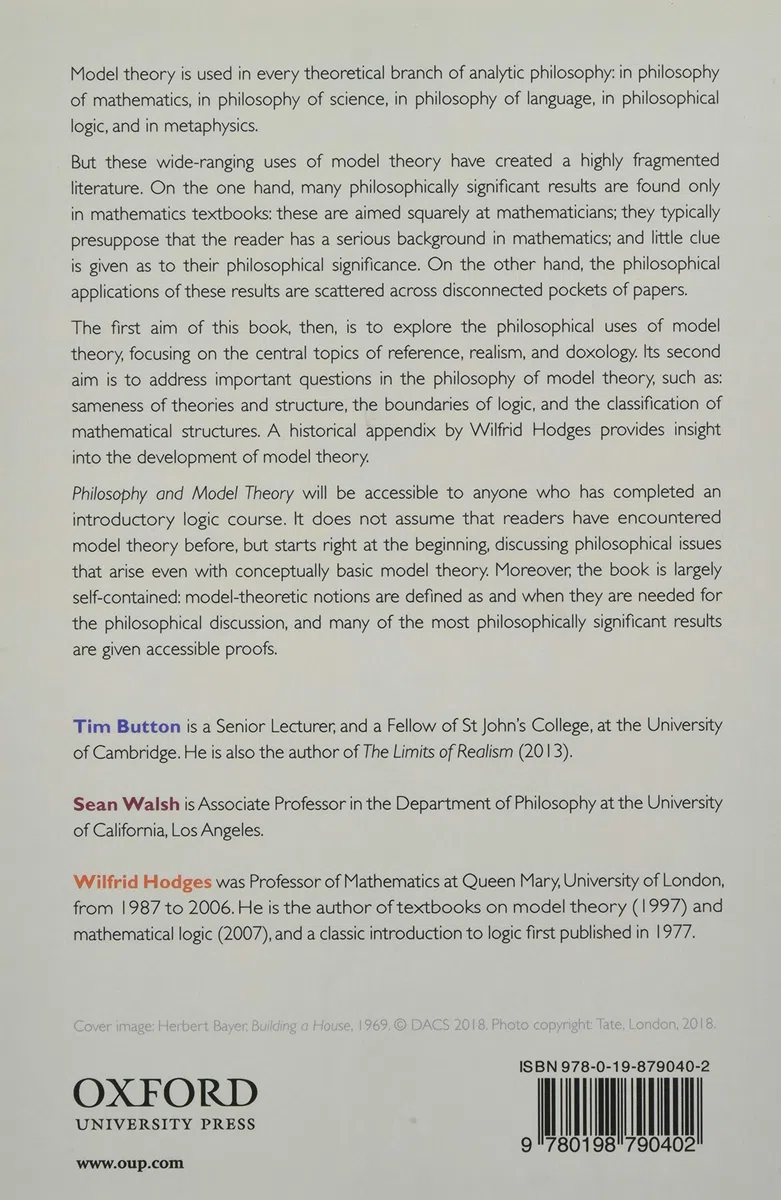 Philosophy and Model Theory [Lingua inglese]