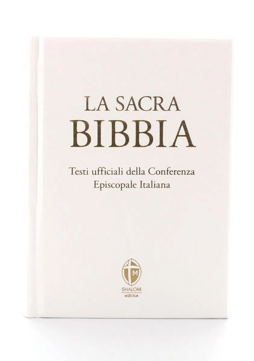 La Sacra Bibbia. Ediz. grande a caratteri grandi. Ecopelle bianca