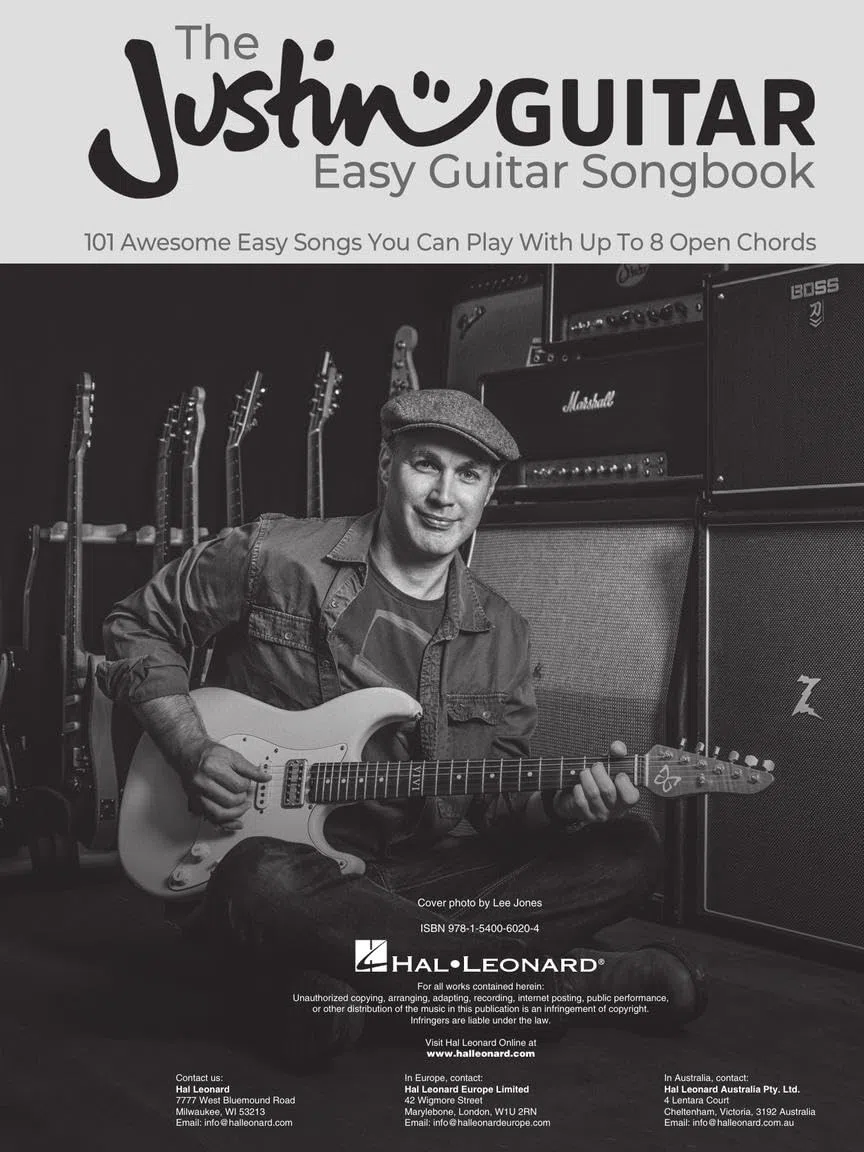 The JustinGuitar Easy Guitar Songbook: 101 Awesome Easy Songs You Can Play With Up to 8 Open Chords